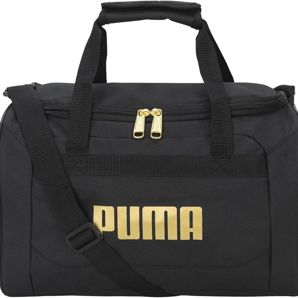 PUMA Evercat Black and Gold Jr Duffel Bag
